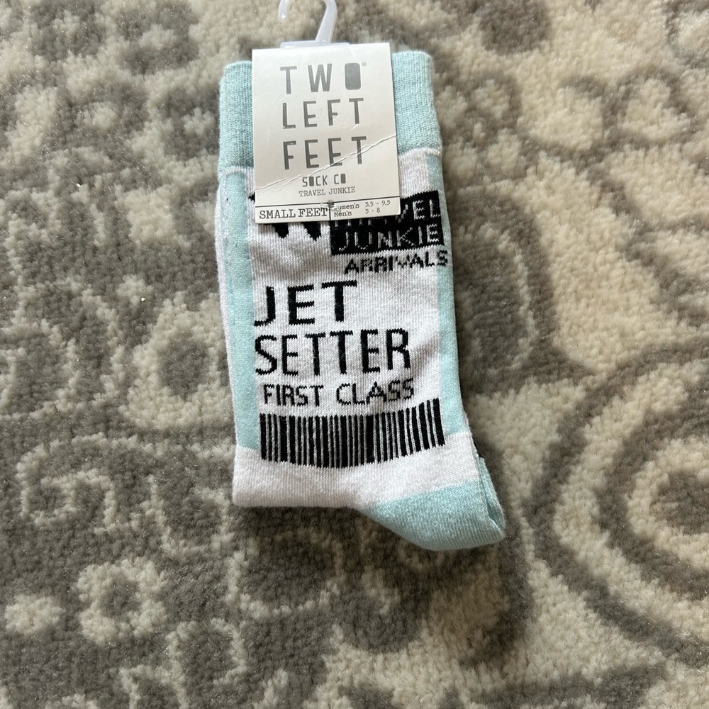 NWT Plane Ticket Socks